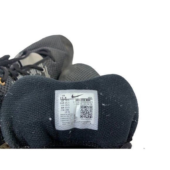 Nike Men's Black & Gold Sneakers - Picture 5 of 6